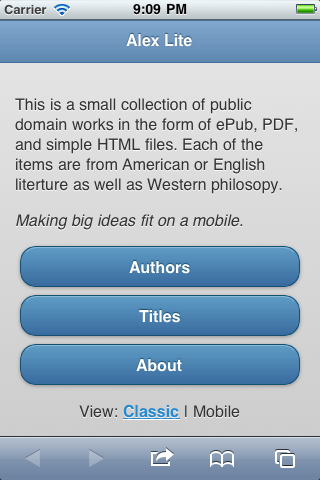 Alex Lite webapp