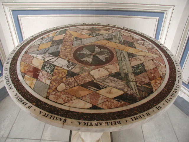 marble table
